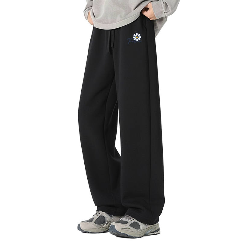 Tonlion Casual Pants Unisex Moderate Straight Fit Pants