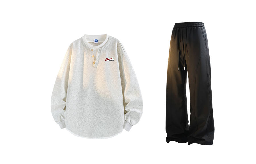 WARRIOR WARRIOR Sweatshirt Sets Unisex Crew Neck Moderate