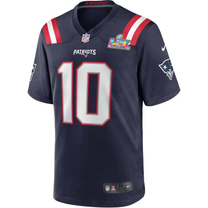 Nike Nike Drake Maye New England Patriots Super Bowl Lx Men's Nike Nfl Game Jersey
