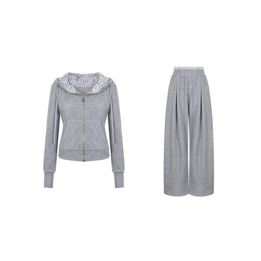 Umoumo Umoumo Sweatshirt Sets Women's Hooded Moderate