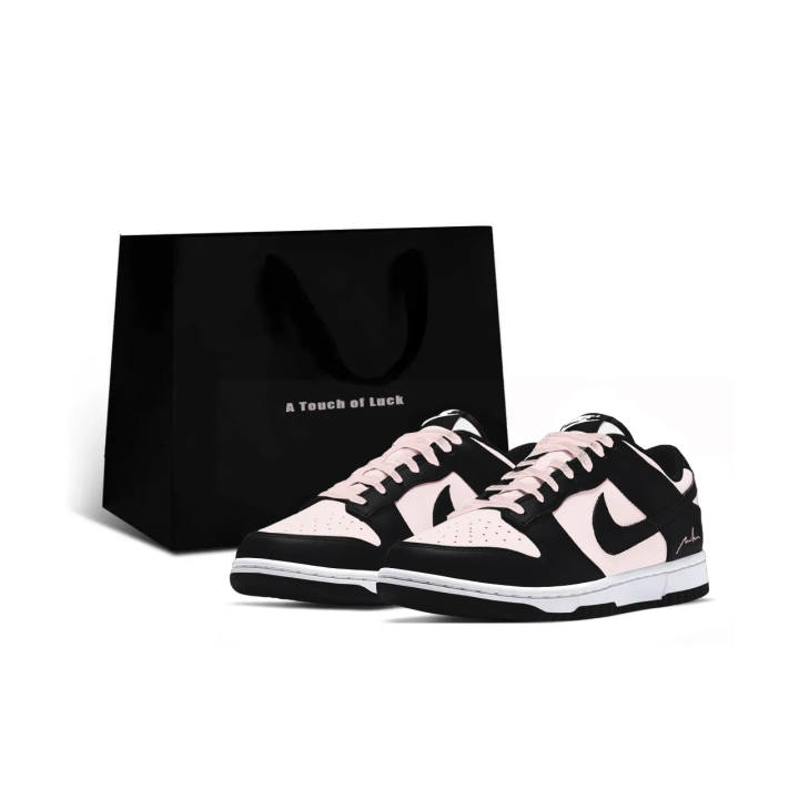 Nike Nike Dunk Low top Skateboard Shoes Women's Black Pink