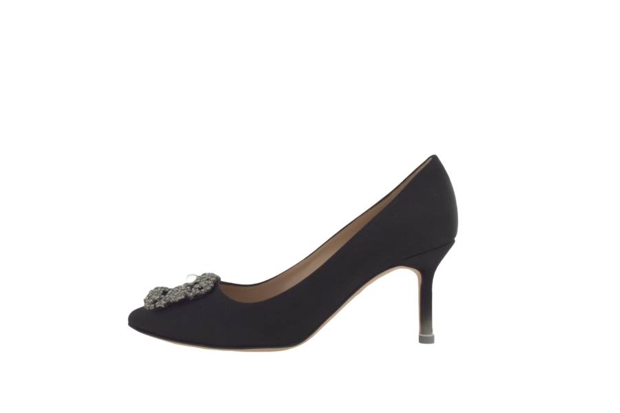 MANOLO BLAHNIK Hangisi 90mm Satin Pumps