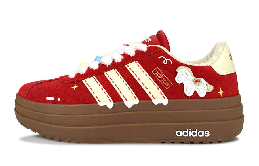 Adidas Custom Adidas VL Court Bold Velvet Pony, Gift Enjoyment Abrasion Resistant Slip Resistant Low top German Army Trainers
