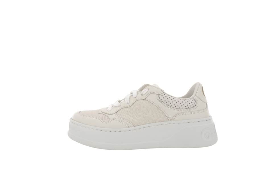 GUCCI Chunky B Low top Stylish Skateboarding Shoes Women's White