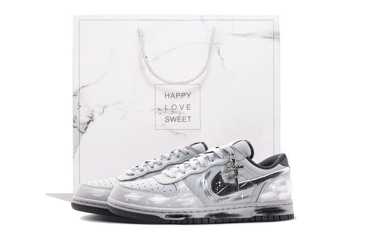 Nike Nike Big Coverage Cushioning Abrasion Resistant Low top Skateboard Shoes Unisex Gray
