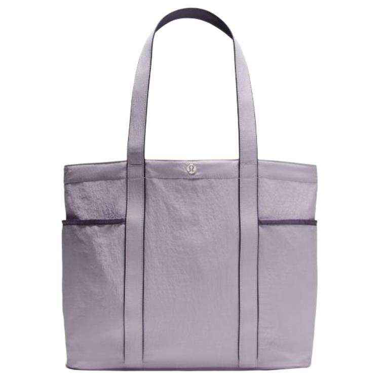 Lululemon Recycled Nylon Tote Handbag Unisex Light Purple & Mist Purple
