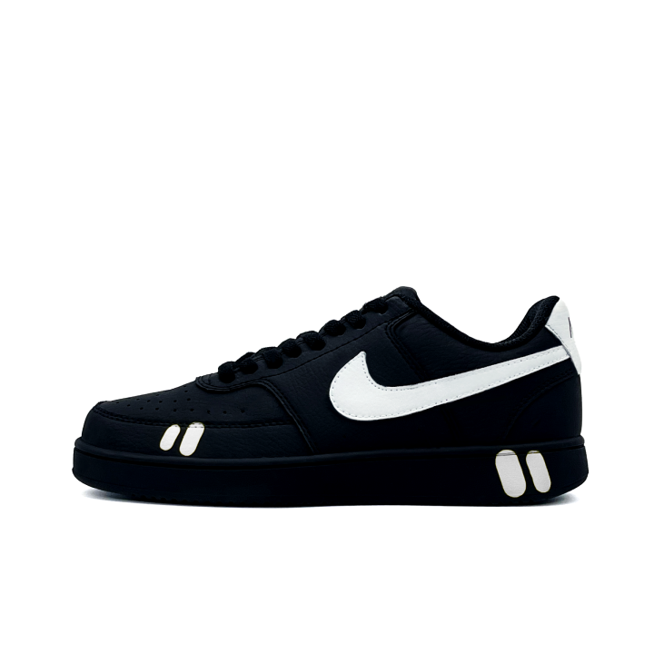 Nike Nike Court Vision 1 Cute White Logo Synthetic Leather Slip Resistant, Abrasion Resistant, Breathable