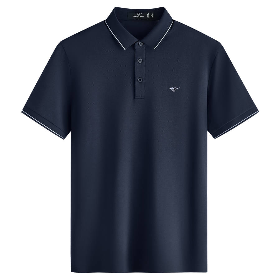SEPTWOLVES Polo Shirts Men's Lapel Moderate Straight Fit