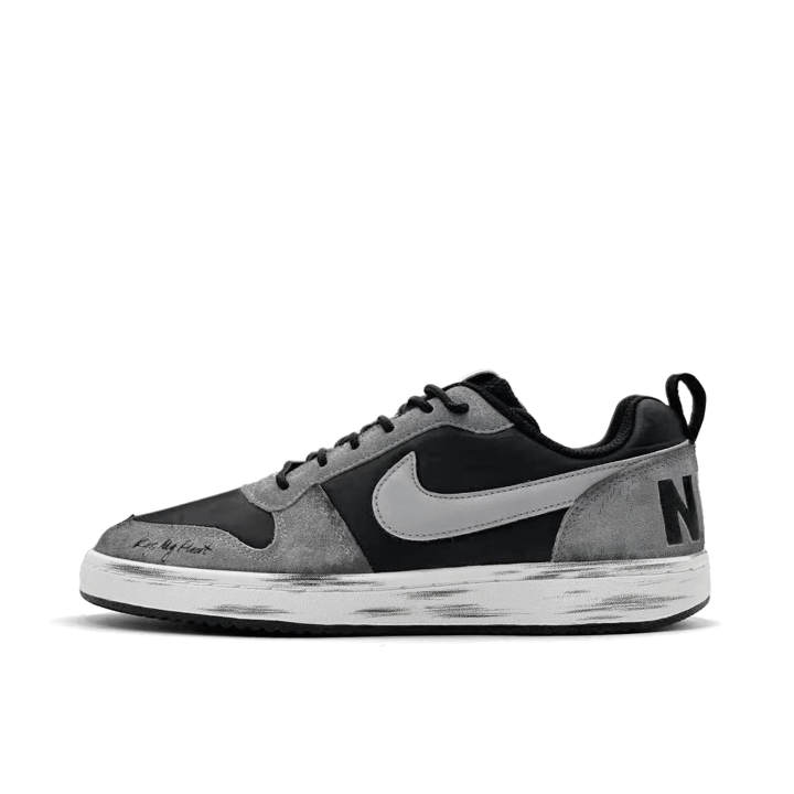 Nike Nike Court Borough Classic Gray 2.0 Versatile Casual Abrasion Resistant Slip Resistant Low top Skateboard Shoes Unisex