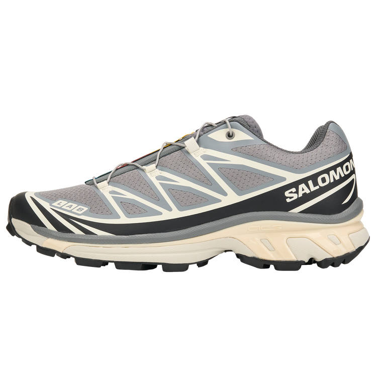SALOMON XT 6 Running Shoes Unisex Heritage Gray Black Vanilla