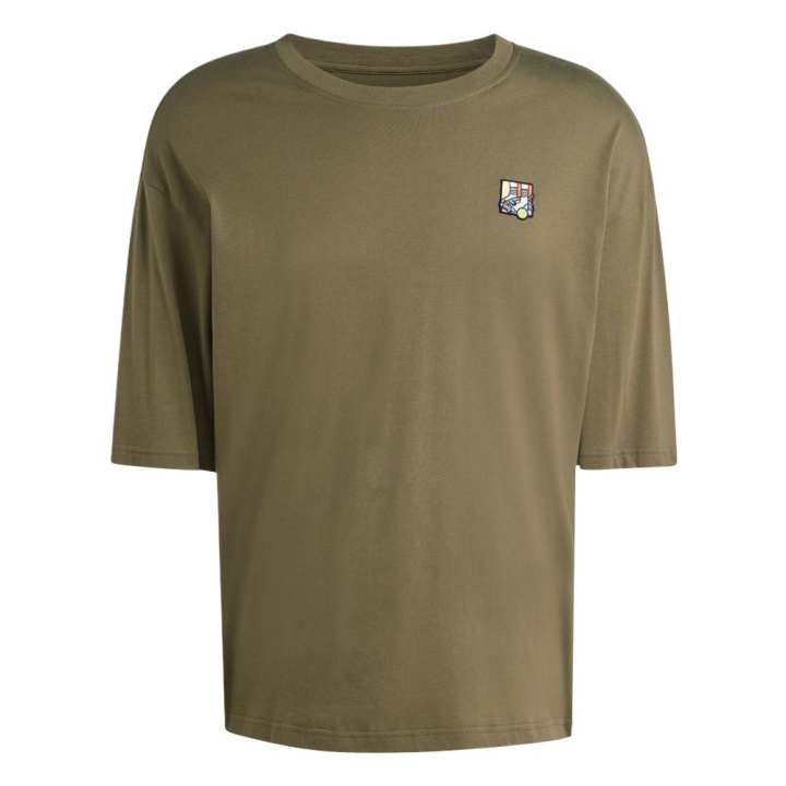 Adidas Adidas T Shirts Men's Olive Brown Crew Neck Moderate