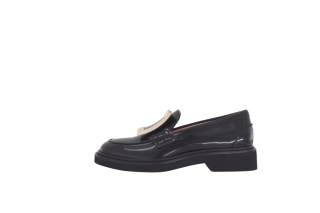 Roger Vivier Viv' Rangers Leather Loafers 2.5cm Women's Black