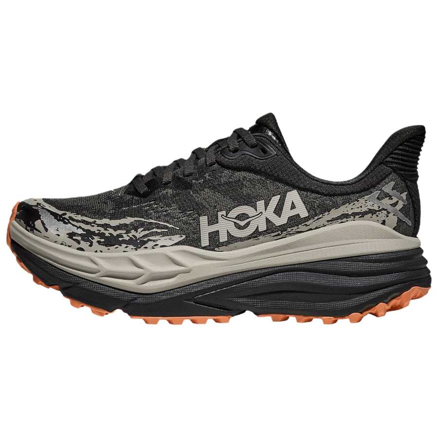 HOKA ONE ONE Stinson 7 Trail Running Shoes Women's Black Gray