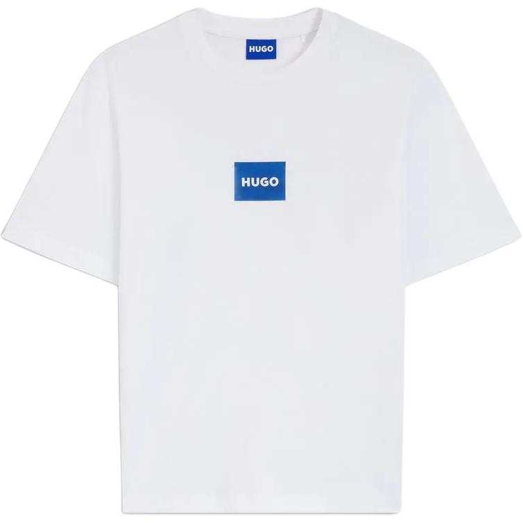 HUGO BOSS T Shirts Men's White Crew Neck Moderate Straight Fit