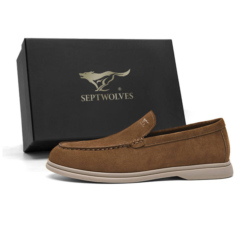SEPTWOLVES Loafers Men's Yellow Brown/Apricot