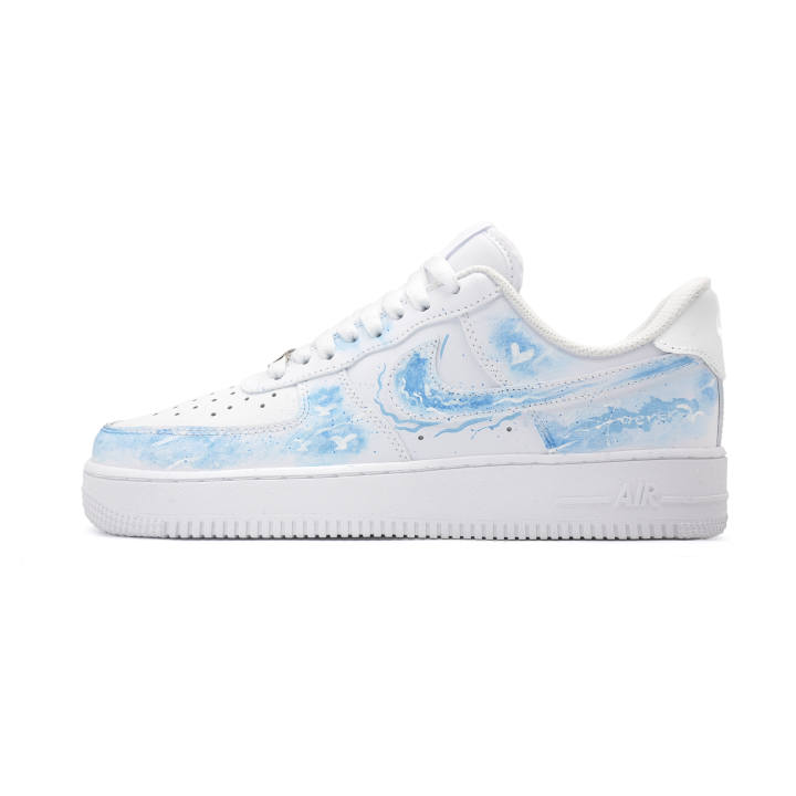 Nike Nike Air Force 1 Europe Rising Tide Slip Resistant Cushioning Slip Resistant Cushioning Low top Skateboard Shoes Unisex