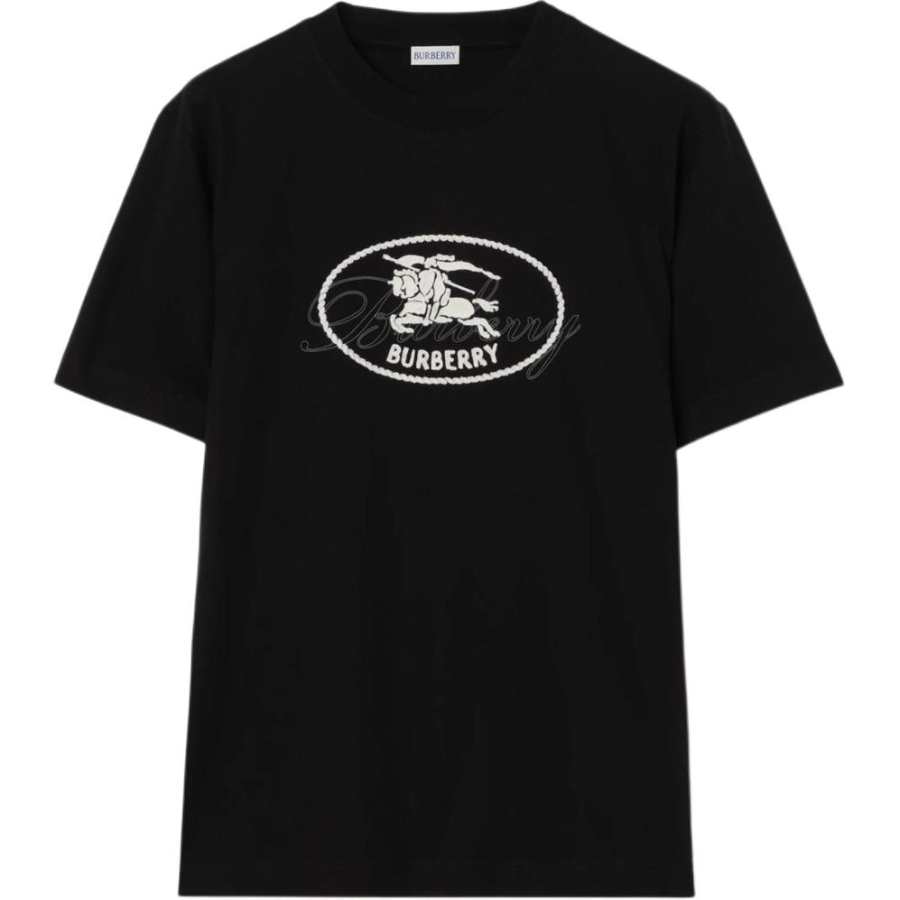 Burberry Knight-stamp cotton T-shirt