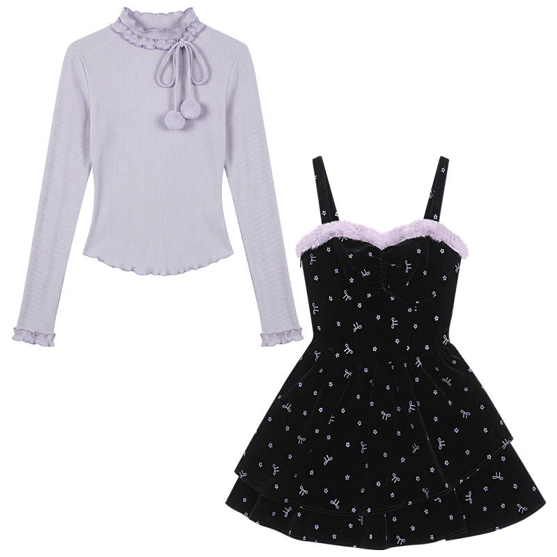 FABRIC PIG Two Piece Skirt Sets Women's Moderate Short
