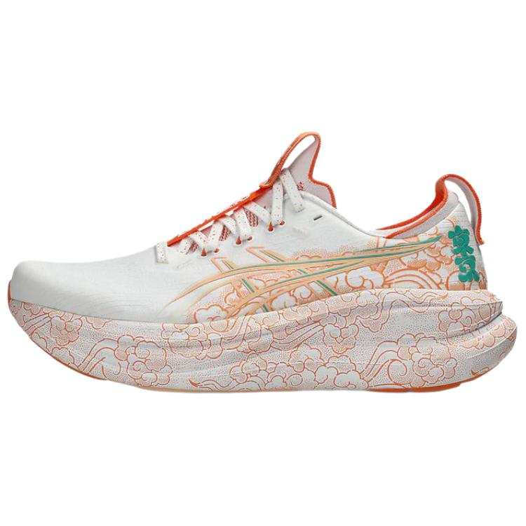 ASICS GEL NIMBUS 28 Running Shoes Unisex White Red