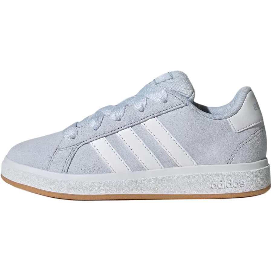 Adidas Adidas GRAND COURT 00s Abrasion Resistant Low top Skateboard Shoes Light Blue White Kids'