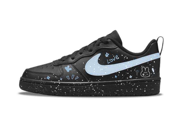 Nike Nike Court Borough Urban Chic Style Nebula Leather Abrasion Resistant Slip Resistant Abrasion Resistant Slip Resistant