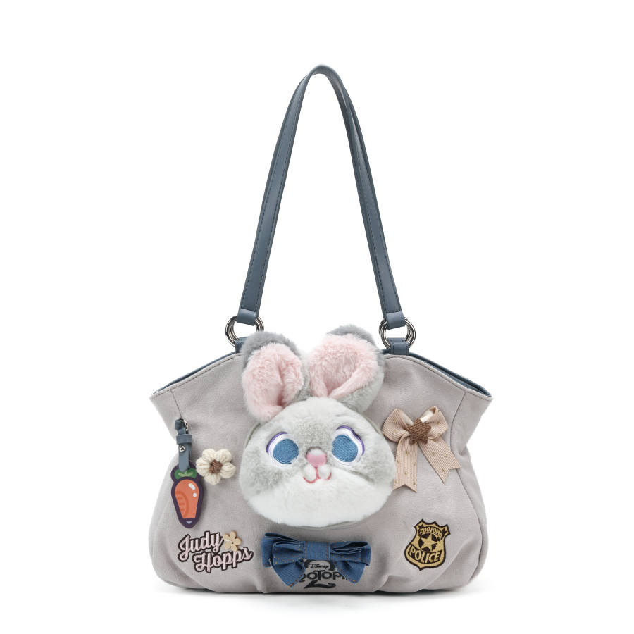 Disney Zootopia Collection Fabric+Artificial Leather Shoulder Bag Regular Women's Multicolor