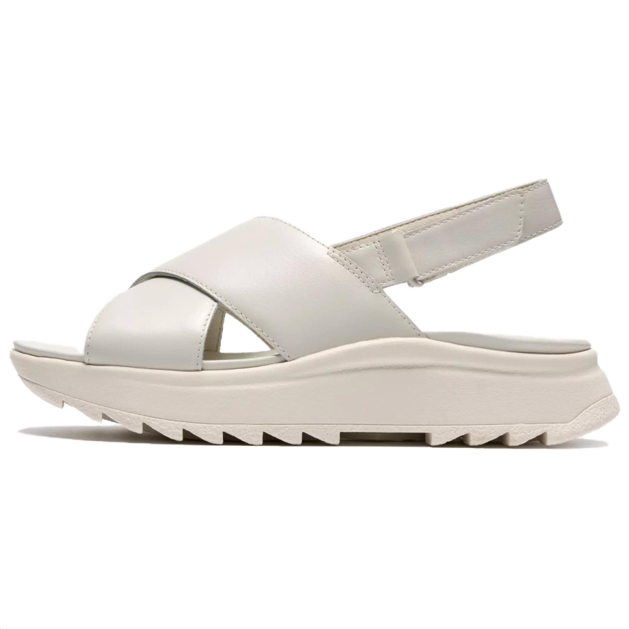Clarks DashLite Wish Leather One Strap Sandals 4.5cm Women's White