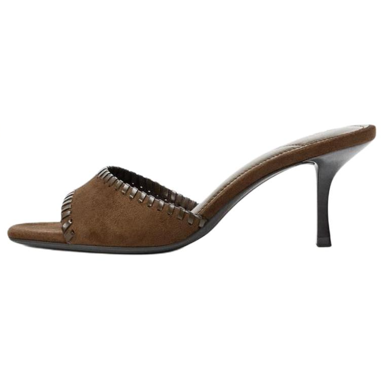 ZARA Slide Slippers Women's Brown