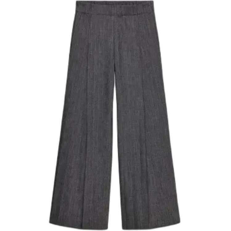 ZARA ZW Casual Pants Women's Gray Moderate Wide Leg Pants