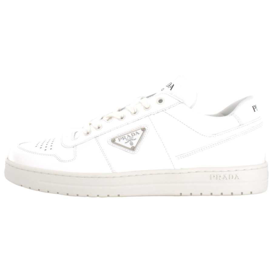 PRADA PRADA Downtown Leather Low top Skateboard Shoes Men's White