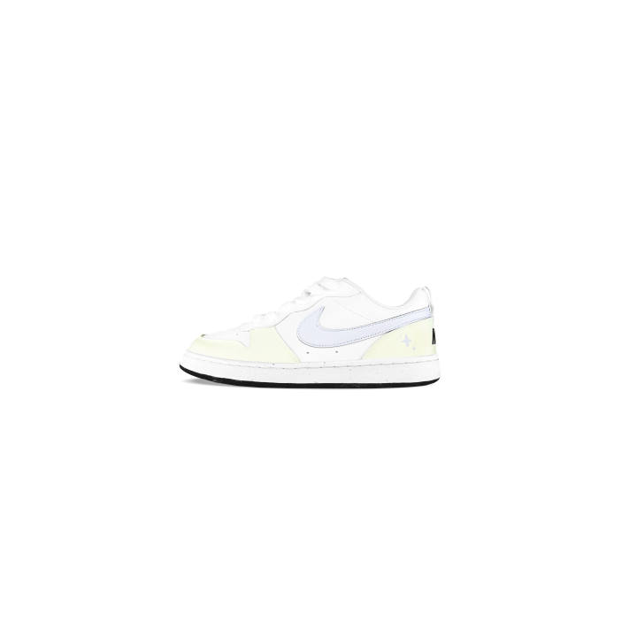 Nike Nike Court Borough Purple Lime Star Synthetic Leather, Leather Abrasion Resistant Breathable