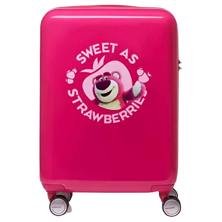 Samsonite SAMSONITE X Disney Collaboration Lotso ABS+PC Composite Textile Trolley Bag Unisex White/Fuchsia