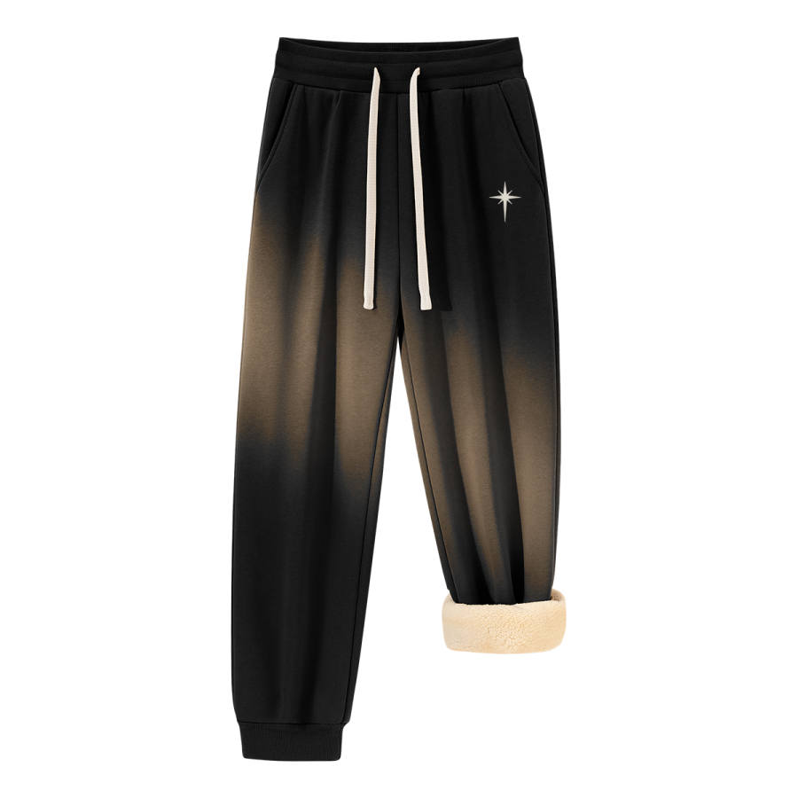 Tonlion Insulated Pants Unisex Thickened And Fleece Lined Sweatpants
