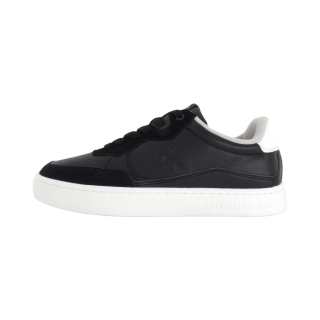 Calvin Klein CKJ CALVIN KLEIN JEANS Cow Leather Low top Skateboard Shoes Men's Black White