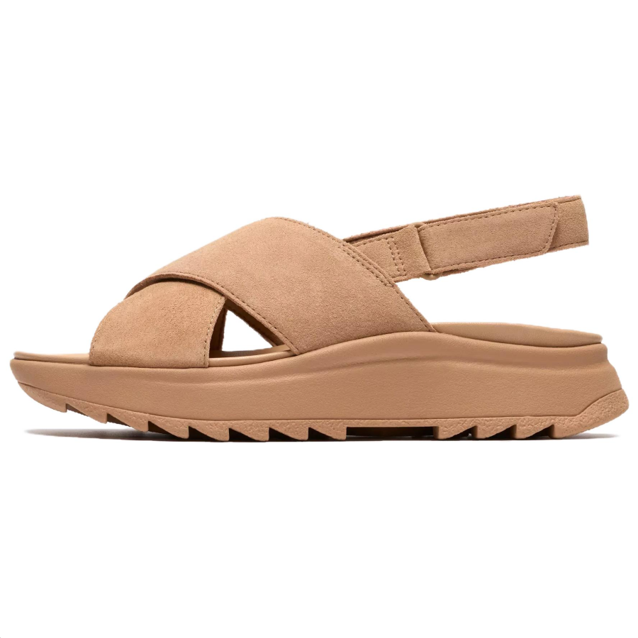Clarks DashLite Wish Suede One Strap Sandals 4.5cm Women's Beige