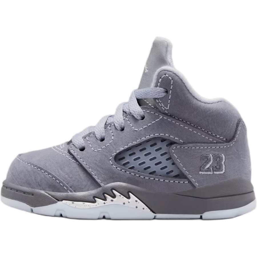 Jordan Jordan Air Jordan 5 Mid top Toddler Shoes Wolf Gray Infant And Toddler