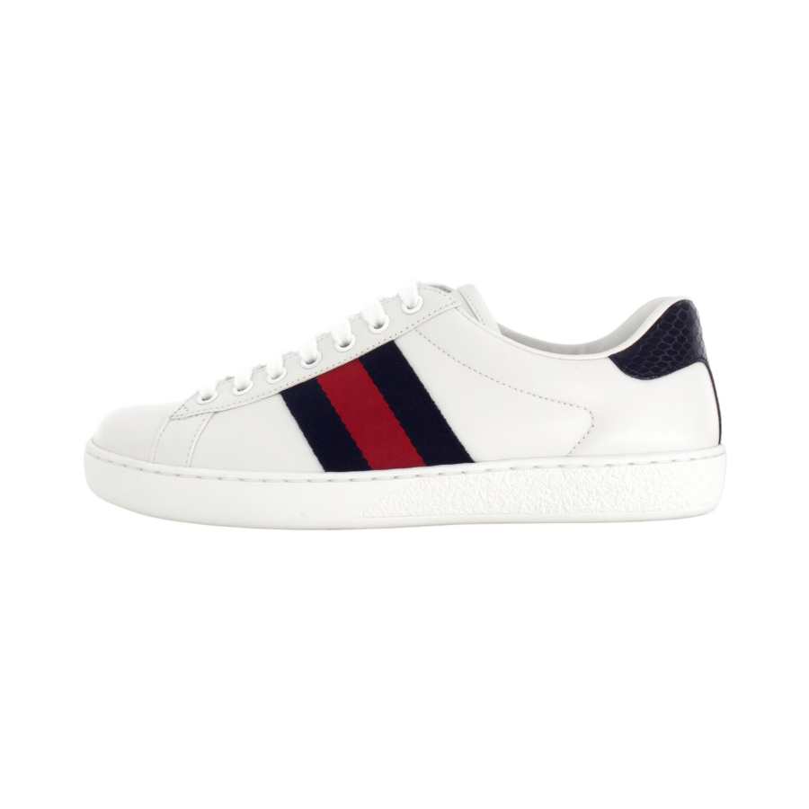 GUCCI New Ace NRN Sneakers White Blue Men's