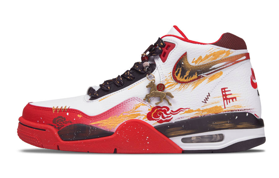 Nike Nike Flight Legacy Gilded Flame Cushioning Abrasion Resistant Cushioning, Wear Resistant Mid top