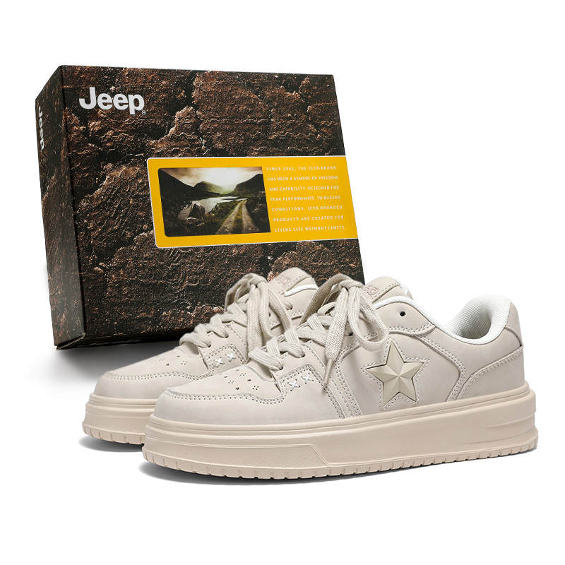 Jeep Cushioning Coverage Abrasion Resistant Lightweight Low top Skateboard Shoes Men's