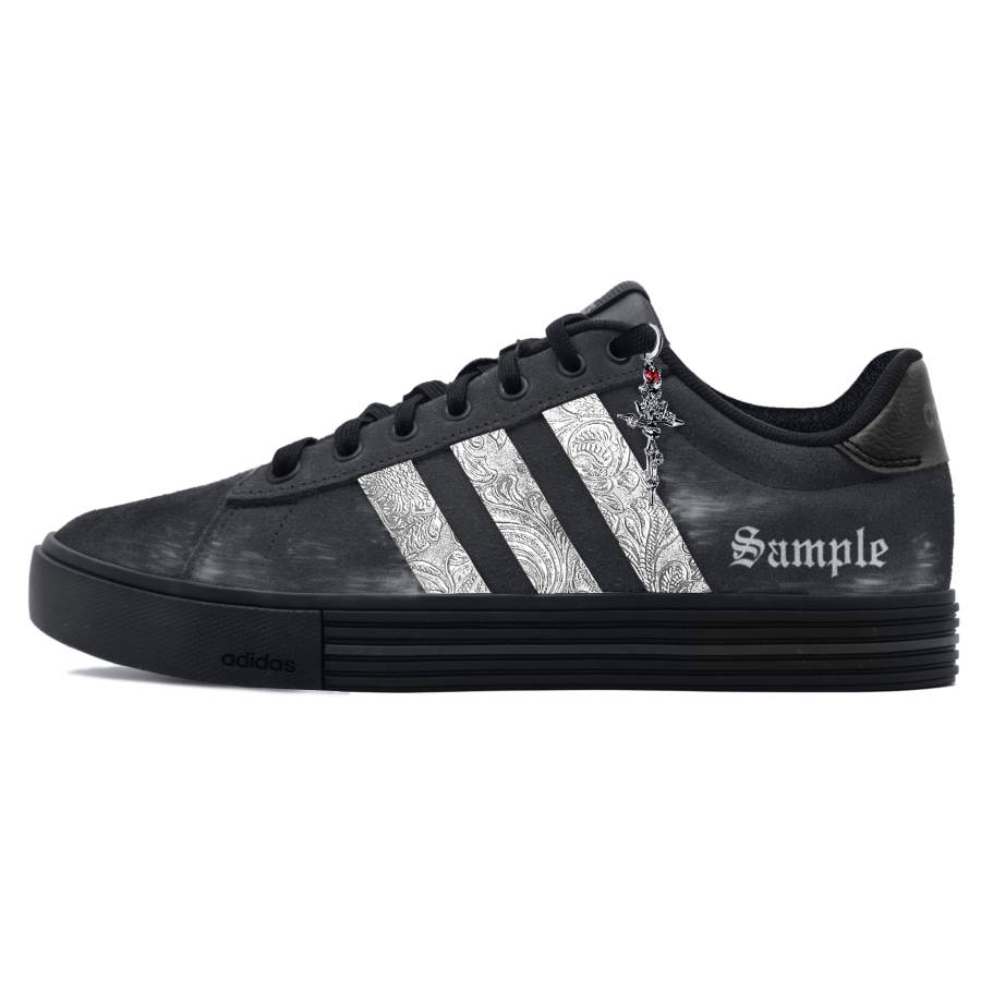 Adidas Adidas Daily 4.0 The Dark Knight Low top Skateboard Shoes Unisex Black Silver