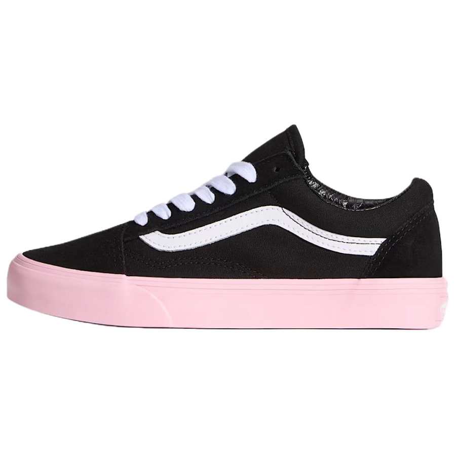Vans Old Skool Low top Skateboard Shoes Unisex Black Pink