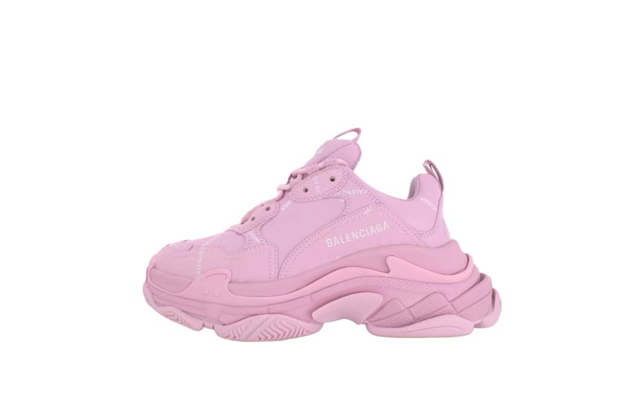 Balenciaga Triple S Sneaker 'Allover Logo Pink' Women's