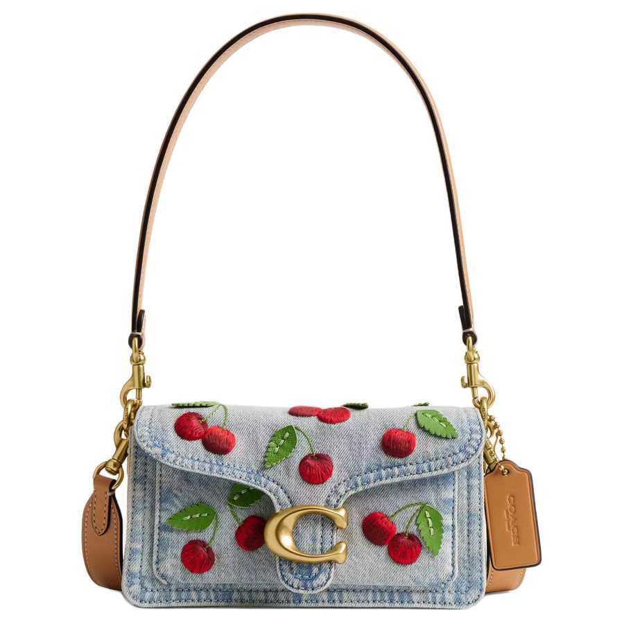 COACH COACH Tabby Fabric Shoulder Bag Small Women's Blue