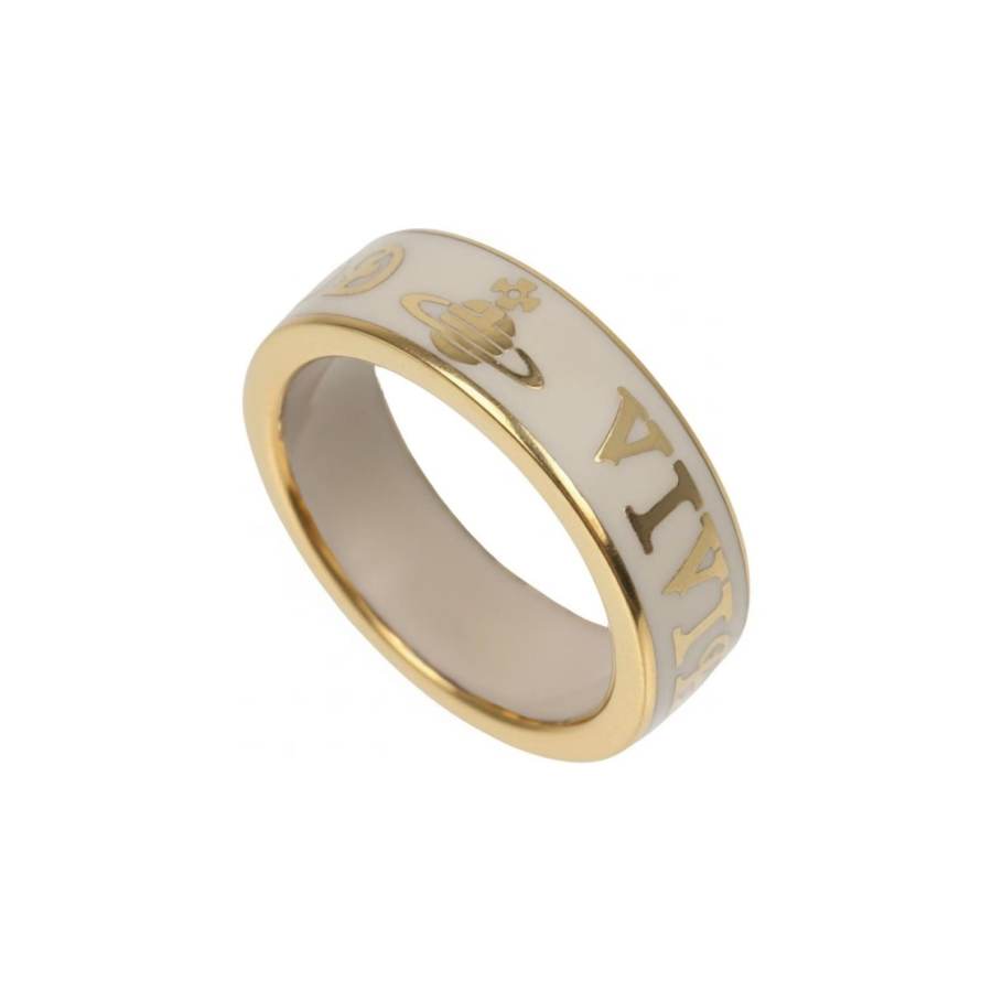 Vivienne Westwood White Gold Rings Unisex Gold