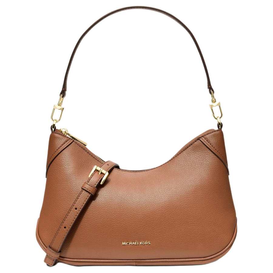 MICHAEL KORS Jet Set Split Cow Leather Crossbody Bag, Shoulder Bag Medium Women's Leather Brown