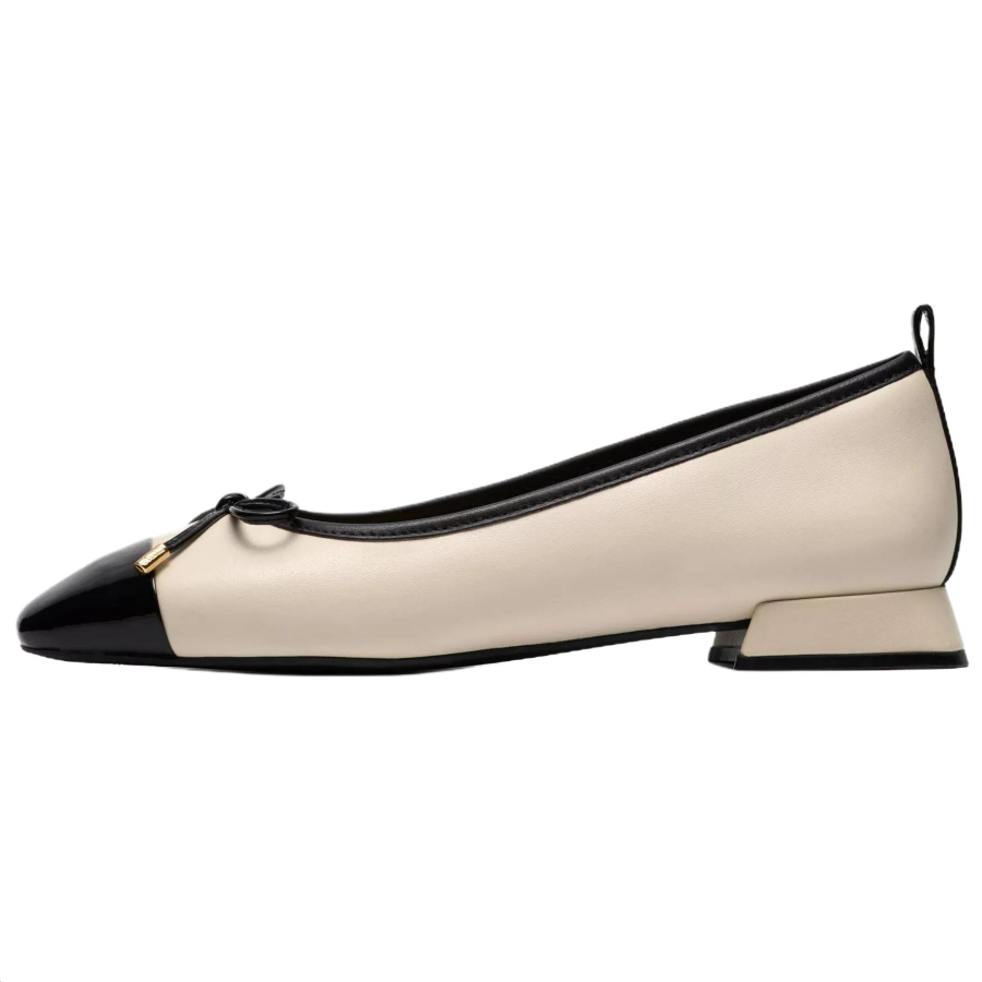 Clarks Ubree15 Poppy Leather Casual Shoes 1.5cm Women's Cream