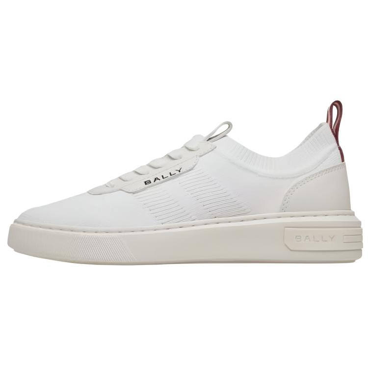 BALLY Lift Cow Leather Low top Skateboard Shoes Women's White