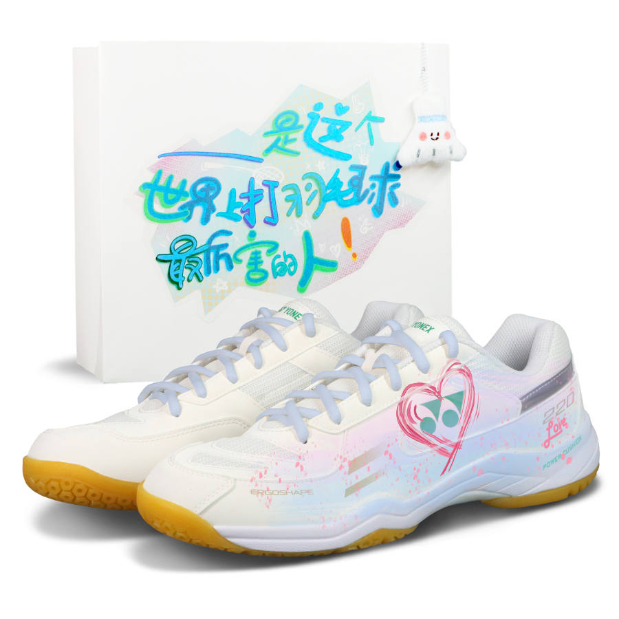 YONEX Power Cushion Cushioning Low top Badminton Shoes Unisex Beige White Pink