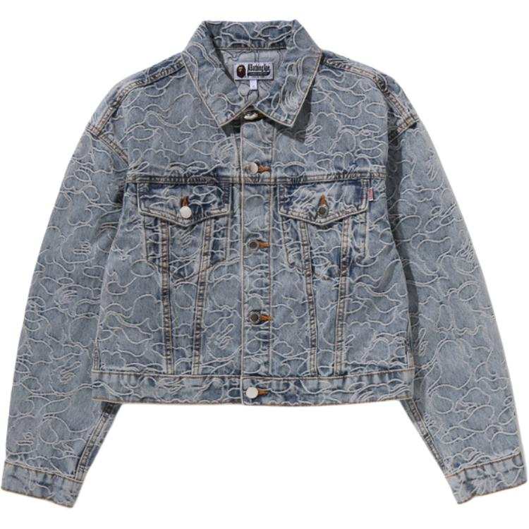 A BATHING APE A Bathing Ape Embroidered Denim Jacket