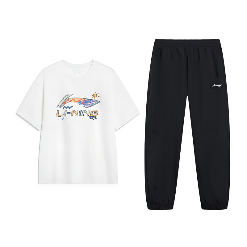 Li-Ning Li Ning Casual Sportswear Unisex Standard White+Black